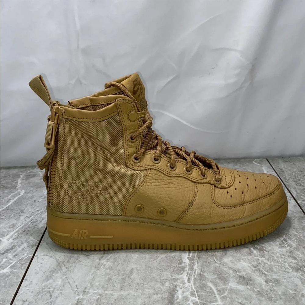 Nike Air Force 1 SF Mid Elemental Men Sz 10 Gold AA3966-700